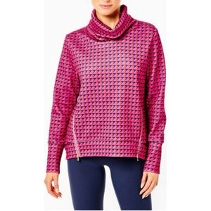 NWT Addison Bay Everyday Pullover in Berry Mod Geo, Size S